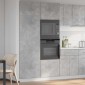 vidaXL Ντουλάπι Ψυγείου "Lyon" Γκρι Σκυρόδεμα 60x57x207 εκ. από Τεχνητό Ξύλο