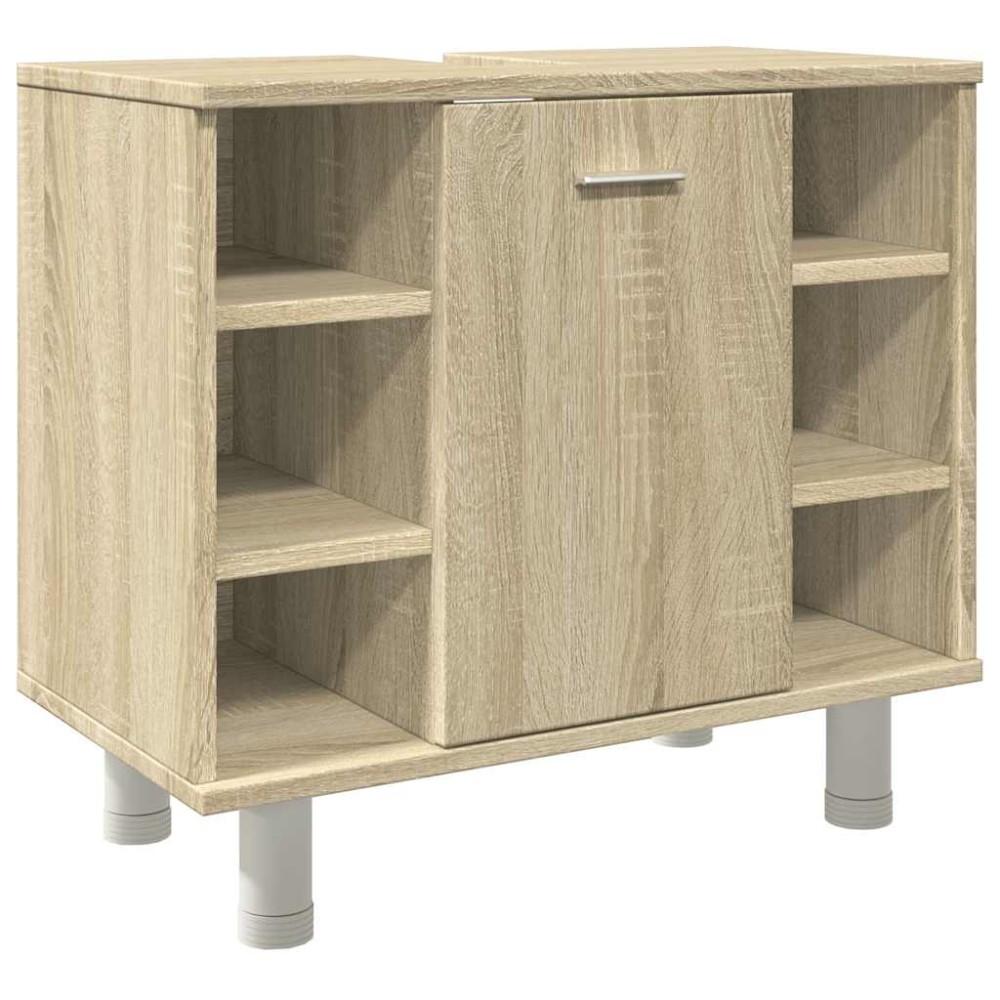 vidaXL Ντουλάπι Νιπτήρα Sonoma Δρυς 60 x 32 x 53,5 εκ. από Επεξ. Ξύλο