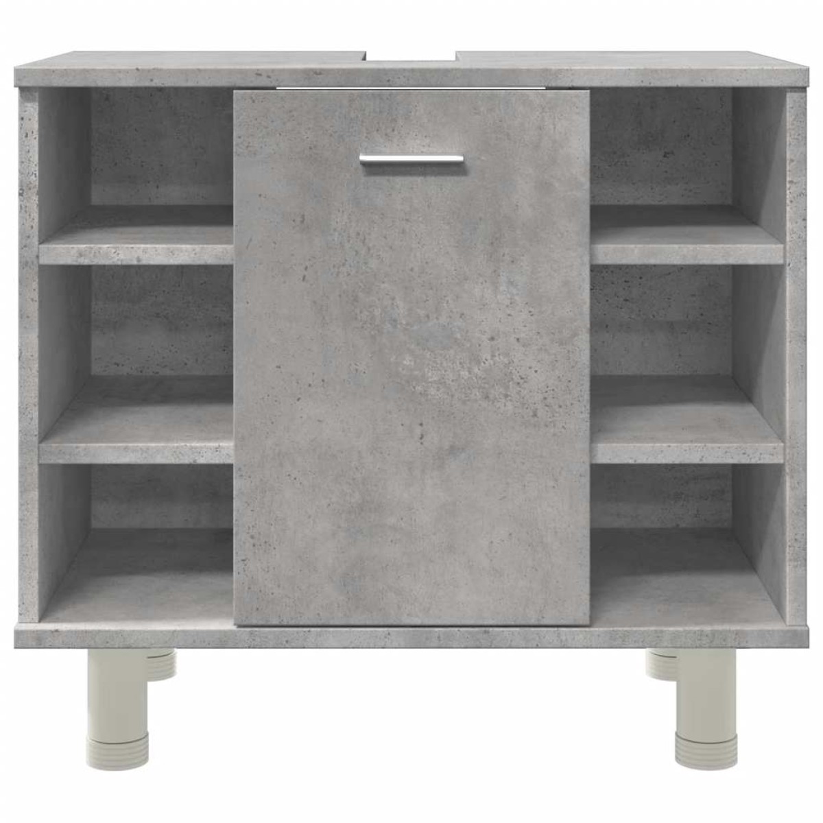 vidaXL Ντουλάπι Νιπτήρα Γκρι Σκυροδέματος 60x32x53,5 εκ. Επεξ. Ξύλο
