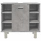 vidaXL Ντουλάπι Νιπτήρα Γκρι Σκυροδέματος 60x32x53,5 εκ. Επεξ. Ξύλο
