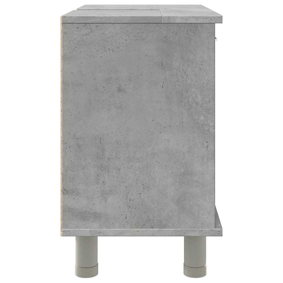 vidaXL Ντουλάπι Νιπτήρα Γκρι Σκυροδέματος 60x32x53,5 εκ. Επεξ. Ξύλο