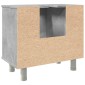 vidaXL Ντουλάπι Νιπτήρα Γκρι Σκυροδέματος 60x32x53,5 εκ. Επεξ. Ξύλο
