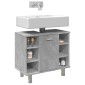 vidaXL Ντουλάπι Νιπτήρα Γκρι Σκυροδέματος 60x32x53,5 εκ. Επεξ. Ξύλο