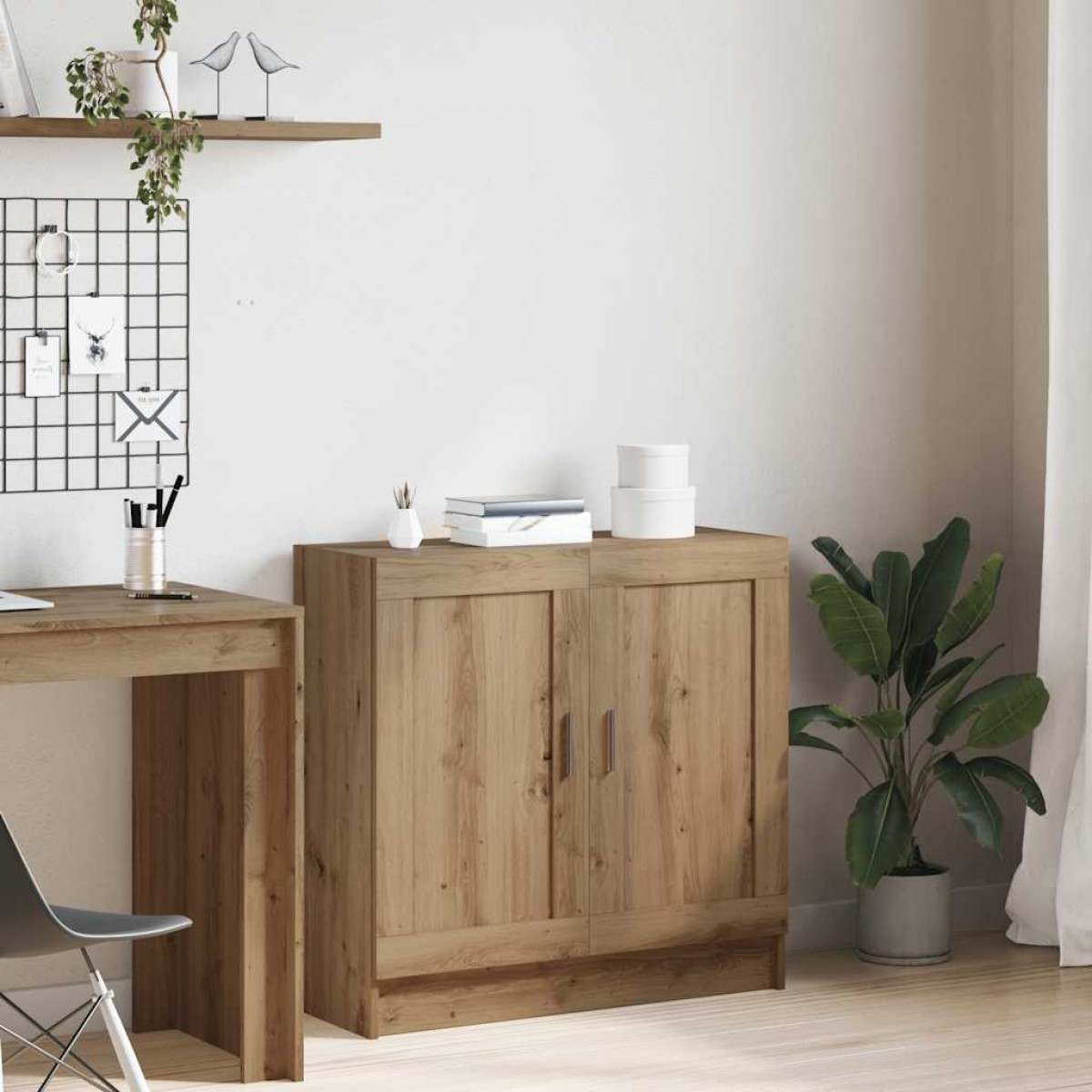 vidaXL Βιβλιοθήκη Artisan Δρυς 82,5x30,5x80 εκ. Επεξεργασμένο Ξύλο