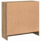 vidaXL Βιβλιοθήκη Artisan Δρυς 82,5x30,5x80 εκ. Επεξεργασμένο Ξύλο