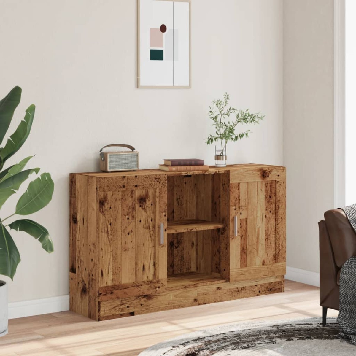 vidaXL Μπουφές Όψη Παλαιού Ξύλου 120x30,5x70 εκ. Επεξεργασμένο Ξύλο