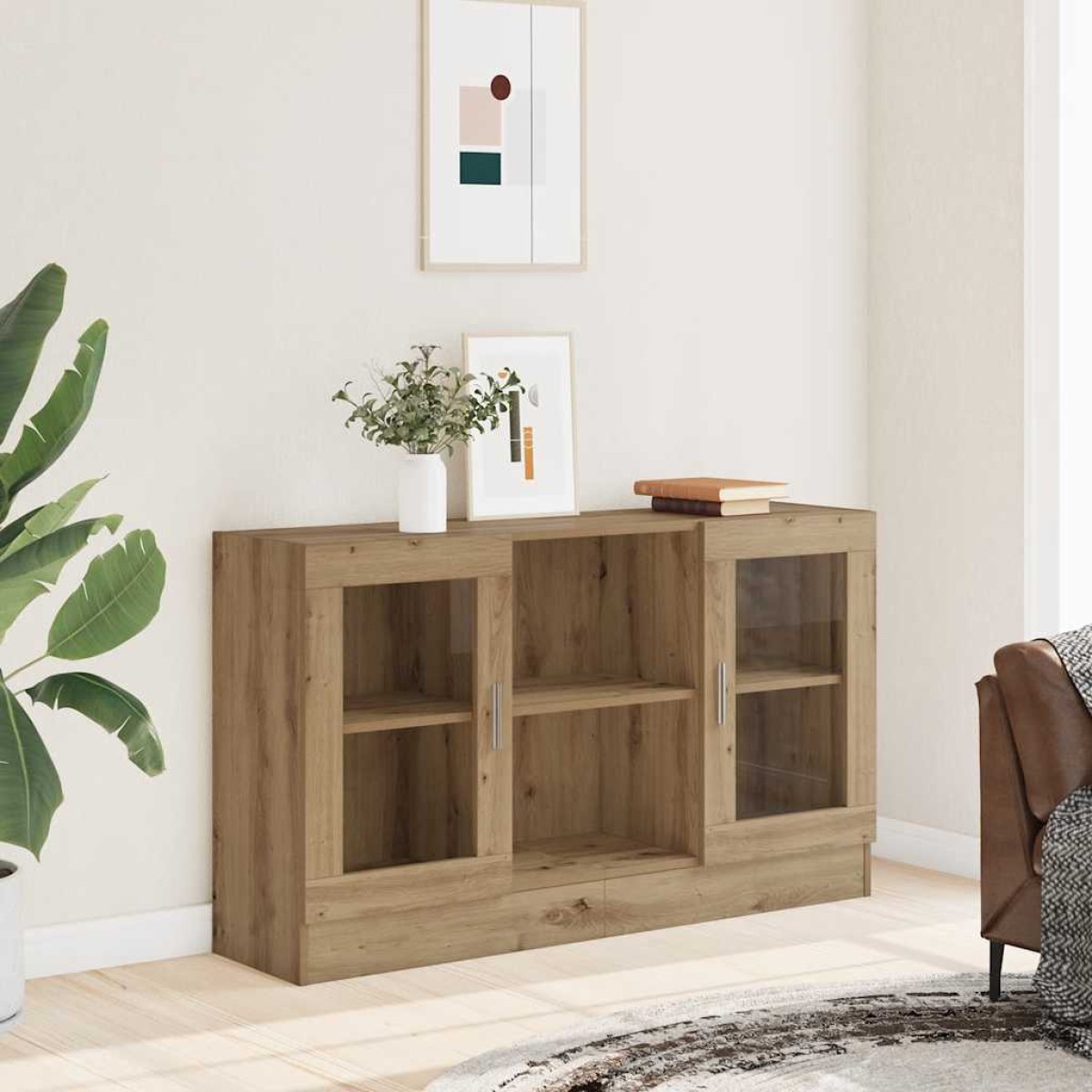 vidaXL Μπουφές Αρτισιανή Δρυς 120x30,5x70εκ. από Επεξεργασμένο Ξύλο
