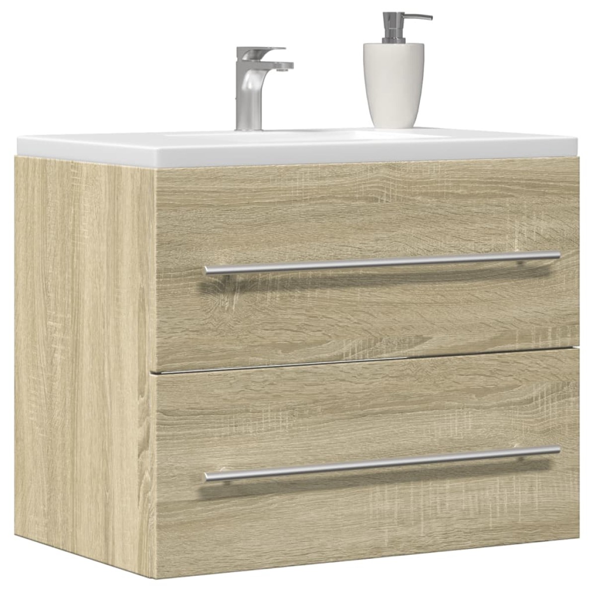 vidaXL Ντουλάπι Νιπτήρα Sonoma Δρυς 60 x 38,5 x 48 εκ. από Επεξ. Ξύλο