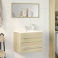 vidaXL Ντουλάπι Νιπτήρα Sonoma Δρυς 60 x 38,5 x 48 εκ. από Επεξ. Ξύλο