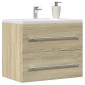 vidaXL Ντουλάπι Νιπτήρα Sonoma Δρυς 60 x 38,5 x 48 εκ. από Επεξ. Ξύλο