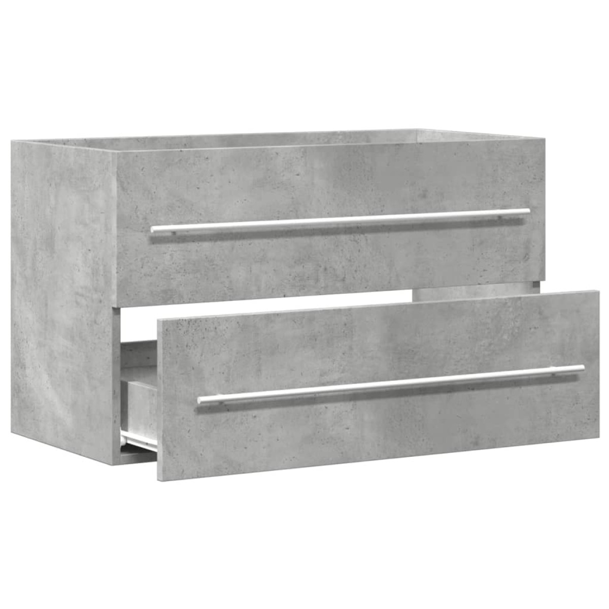 vidaXL Ντουλάπι Νιπτήρα Γκρι σκυροδέματος 80x38,5x48εκ Επεξεργασμένο Ξύλο