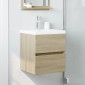 vidaXL Ντουλάπι Νιπτήρα Sonoma Δρυς 41x38,5x45 εκ. Επεξεργασμένο Ξύλο