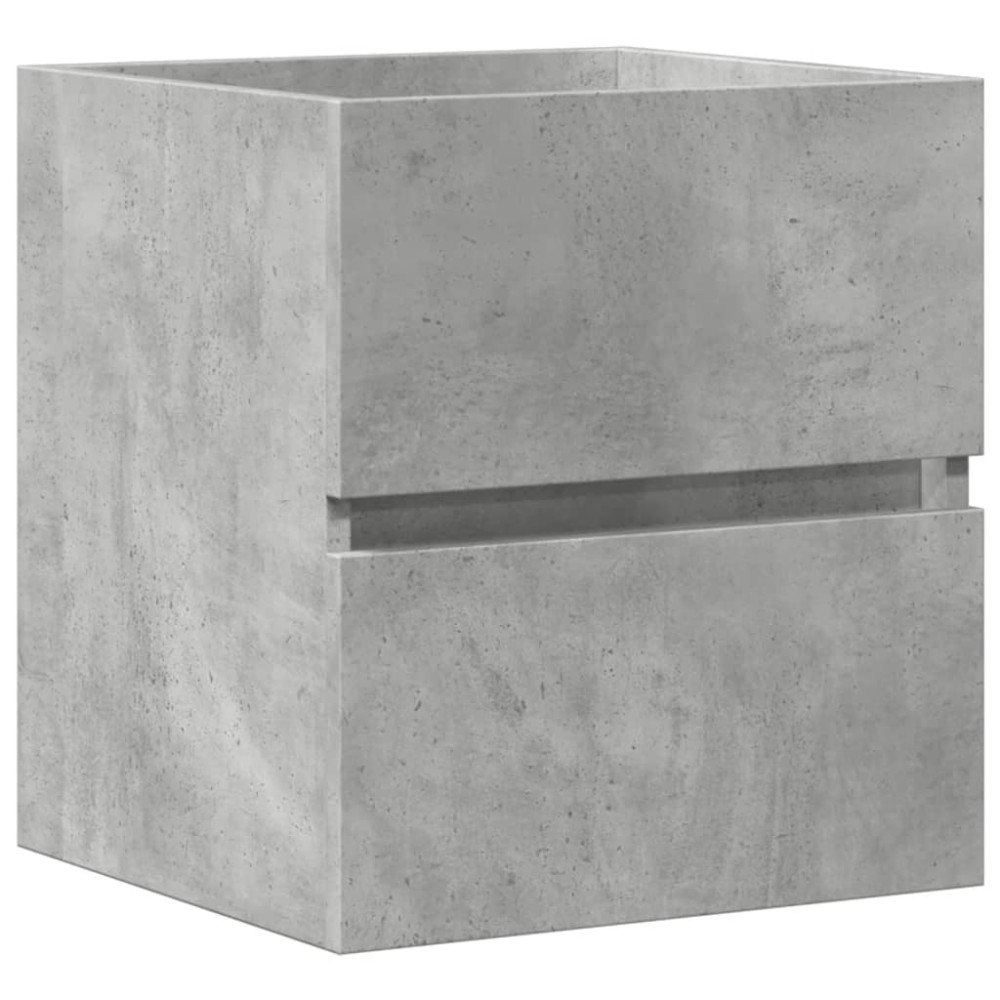 vidaXL Ντουλάπι Νιπτήρα Γκρι Σκυροδ. 41x38,5x45 εκ. Επεξεργασμένο Ξύλο