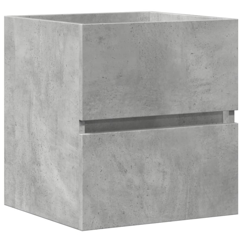 vidaXL Ντουλάπι Νιπτήρα Γκρι Σκυροδ. 41x38,5x45 εκ. Επεξεργασμένο Ξύλο