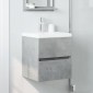 vidaXL Ντουλάπι Νιπτήρα Γκρι Σκυροδ. 41x38,5x45 εκ. Επεξεργασμένο Ξύλο