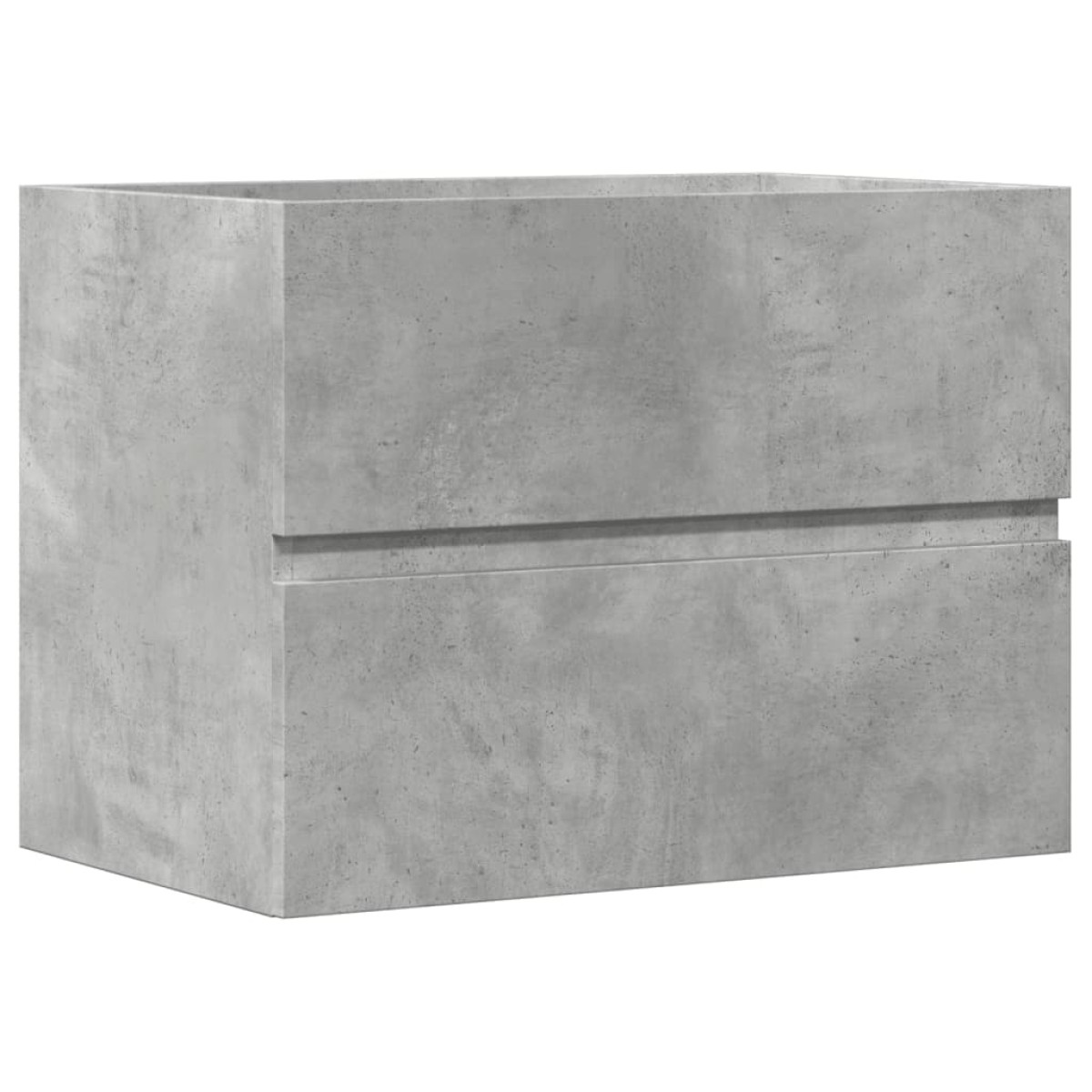 vidaXL Ντουλάπι Μπάνιου Γκρι Σκυροδέματος 60x38,5x45 εκ. Επεξ. Ξύλο