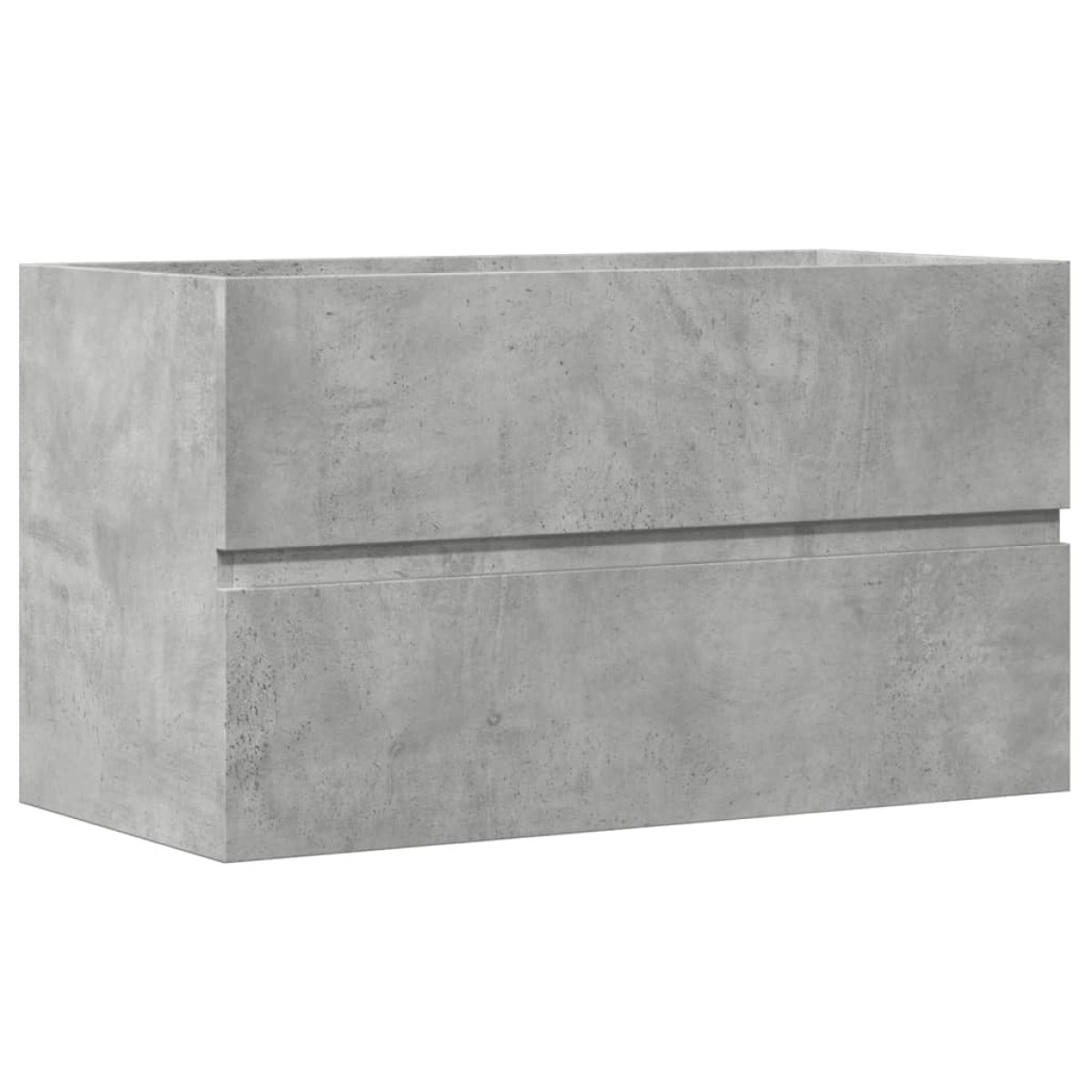 vidaXL Ντουλάπι Νιπτήρα Γκρι Σκυροδέματος 90x38,5x45 εκ. Επεξ. Ξύλο