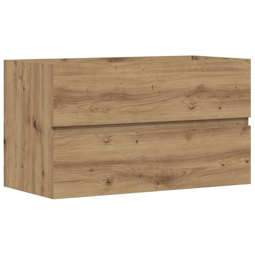 vidaXL Ντουλάπι Νιπτήρα Αρτισιανή Δρυς 90x38,5x45εκ Επεξεργασμένο Ξύλο