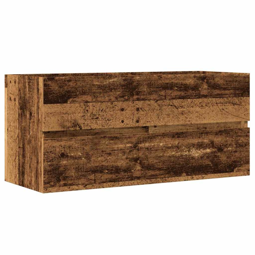 vidaXL Ντουλάπι Νιπτήρα Μαύρο 100x38,5x45 εκ. Επεξεργασμένο Ξύλο