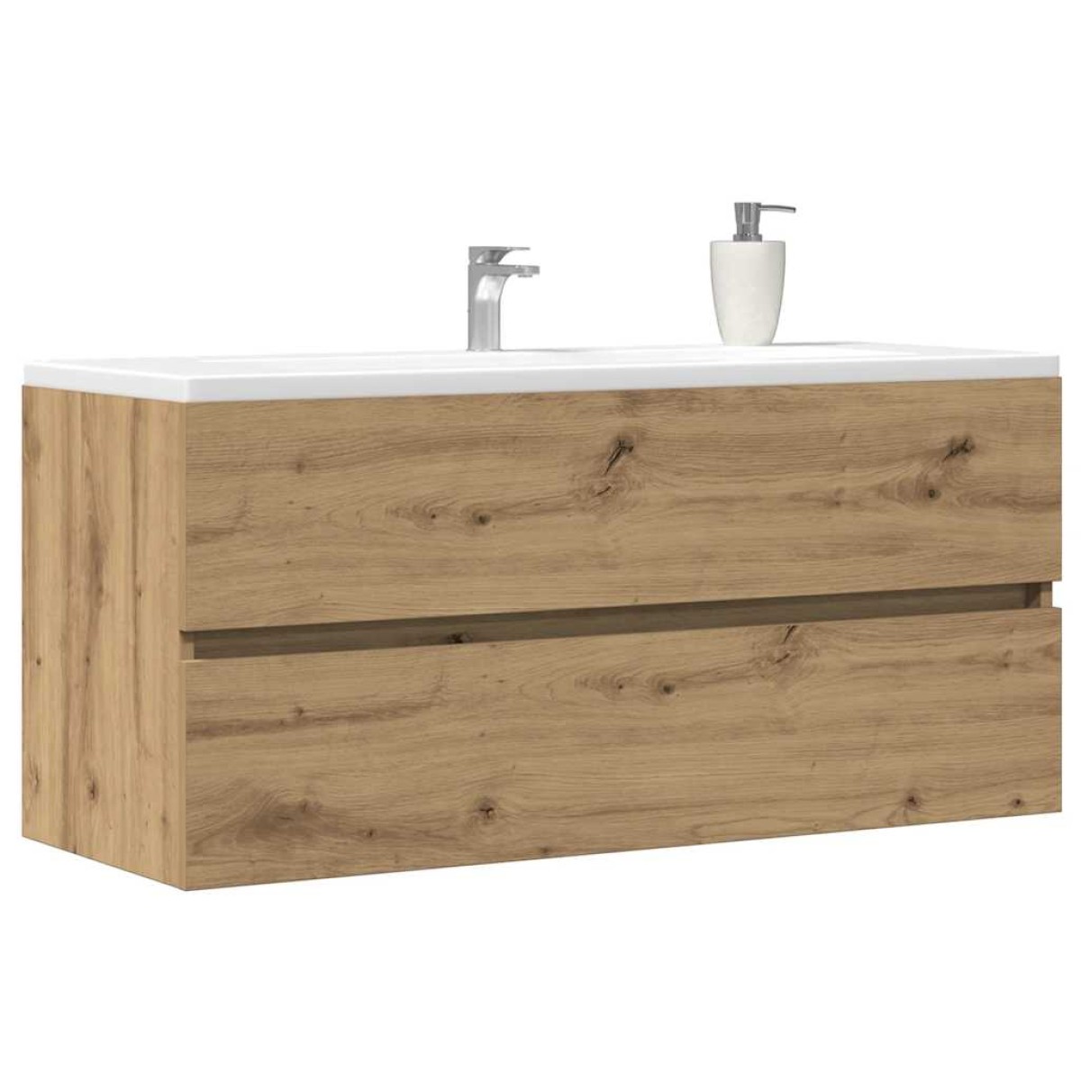 vidaXL Ντουλάπι Νιπτήρα Αρτισιανή Δρυς 100x38,5x45 εκ. Επεξ. Ξύλο