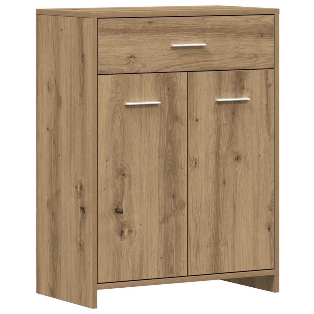 vidaXL Ντουλάπι Μπάνιου Αρτισιανή Δρυς 60x33x80 εκ. Επεξ. Ξύλο