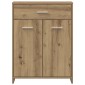 vidaXL Ντουλάπι Μπάνιου Αρτισιανή Δρυς 60x33x80 εκ. Επεξ. Ξύλο