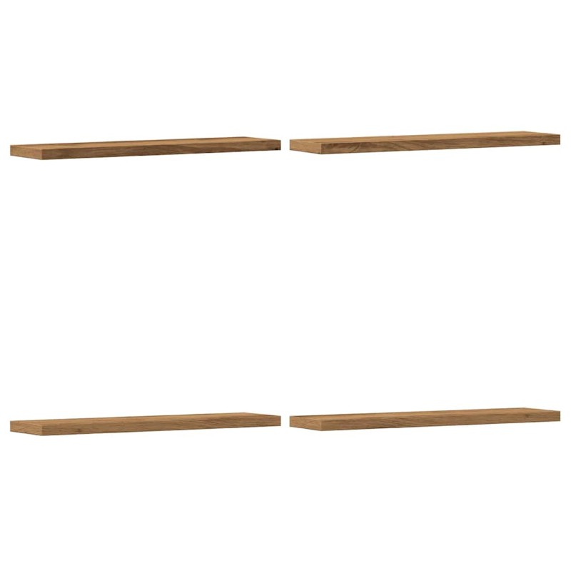 vidaXL Ράφια Τοίχου 4 τεμ. Artisan Δρυς 40x10x1,5εκ. από Επεξεργ. Ξύλο