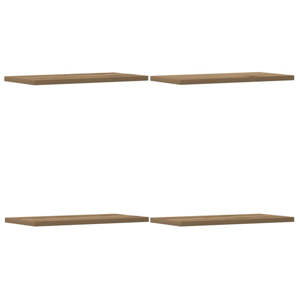vidaXL Ράφια Τοίχου 4 τεμ. Artisan Δρυς 40x20x1,5εκ. από Επεξεργ. Ξύλο