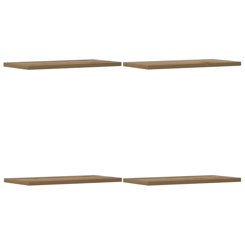 vidaXL Ράφια Τοίχου 4 τεμ. Artisan Δρυς 40x20x1,5εκ. από Επεξεργ. Ξύλο