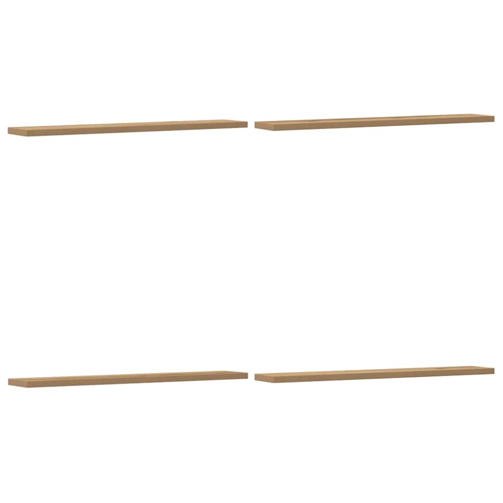 vidaXL Ράφια Τοίχου 4 τεμ. Artisan Δρυς 60x20x1,5εκ. από Επεξεργ. Ξύλο