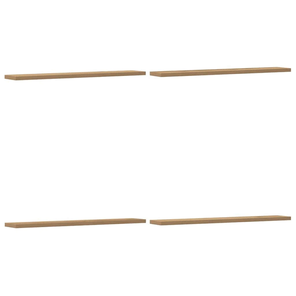 vidaXL Ράφια Τοίχου 4 τεμ. Artisan Δρυς 60x20x1,5εκ. από Επεξεργ. Ξύλο