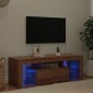 vidaXL Έπιπλο Τηλεόρασης με LED Αρτισιανή Δρυς 120x36,5x40εκ Επεξ.Ξύλο