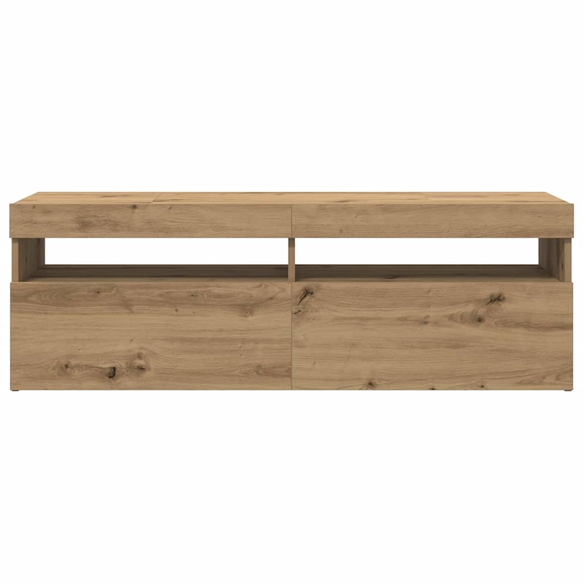 vidaXL Έπιπλο Τηλεόρασης με LED Αρτισιανή Δρυς 120x35x40 εκ Επεξ.Ξύλο
