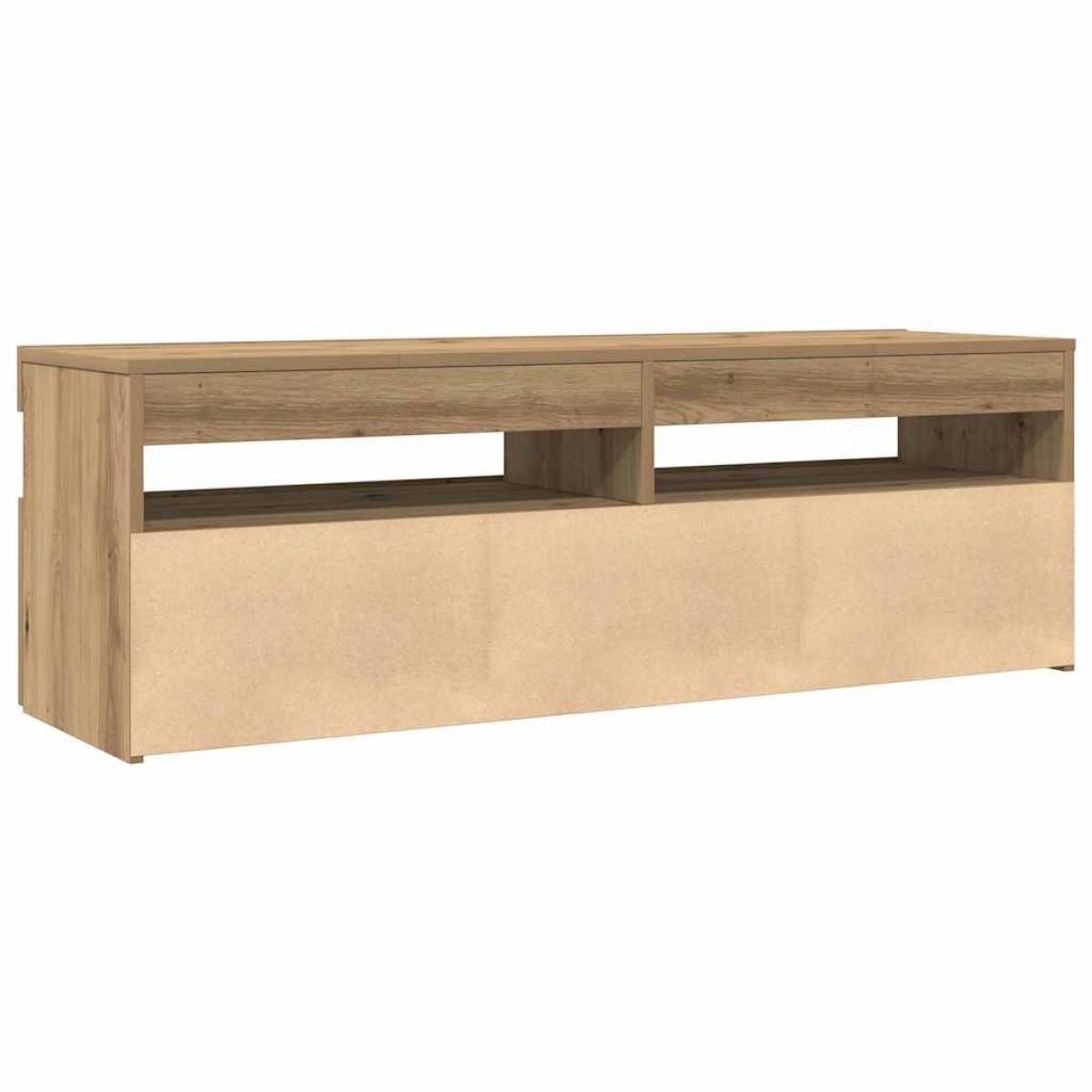 vidaXL Έπιπλο Τηλεόρασης με LED Αρτισιανή Δρυς 120x35x40 εκ Επεξ.Ξύλο