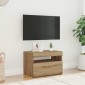 ντουλάπι τηλεόρασης vidaXL με φώτα LED Artisan Oak Κατασκευασμένο ξύλο