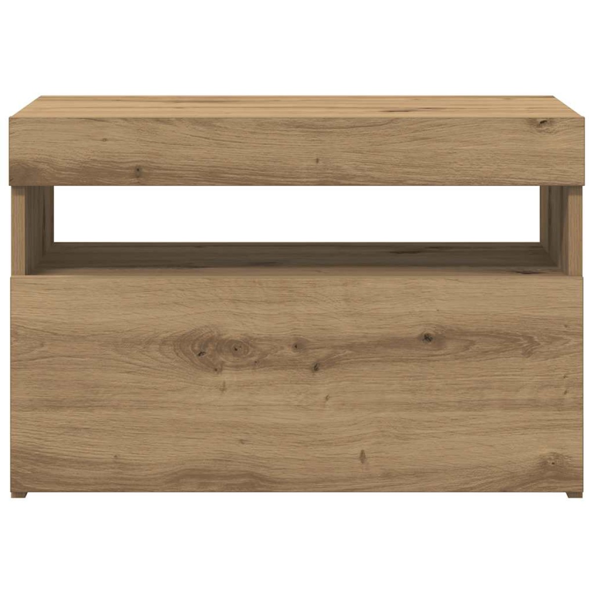 ντουλάπι τηλεόρασης vidaXL με φώτα LED Artisan Oak Κατασκευασμένο ξύλο