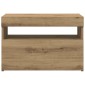 ντουλάπι τηλεόρασης vidaXL με φώτα LED Artisan Oak Κατασκευασμένο ξύλο