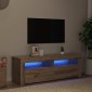 vidaXL Έπιπλο Τηλεόρασης με LED Αρτισιανή Δρυς 120x35x40 εκ Επεξ.Ξύλο
