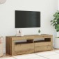 vidaXL Έπιπλο Τηλεόρασης με LED Αρτισιανή Δρυς 120x35x40 εκ Επεξ.Ξύλο