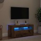 vidaXL Έπιπλο Τηλεόρασης LED Όψη Παλαιού Ξύλου 90x35x40 εκ. Επεξ. Ξύλο