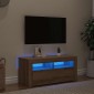 vidaXL Έπιπλο Τηλεόρασης με LED Αρτισιανή Δρυς 90x35x40 εκ Επεξ.Ξύλο