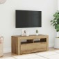 vidaXL Έπιπλο Τηλεόρασης με LED Αρτισιανή Δρυς 90x35x40 εκ Επεξ.Ξύλο