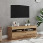 vidaXL Έπιπλο Τηλεόρασης LED Αρτισιανή Δρυς 100x35x40 εκ. Επεξ. Ξύλο