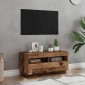 vidaXL Έπιπλο Τηλεόρασης LED Όψη Παλαιού Ξύλου 80x35x40 εκ. Επεξ. Ξύλο