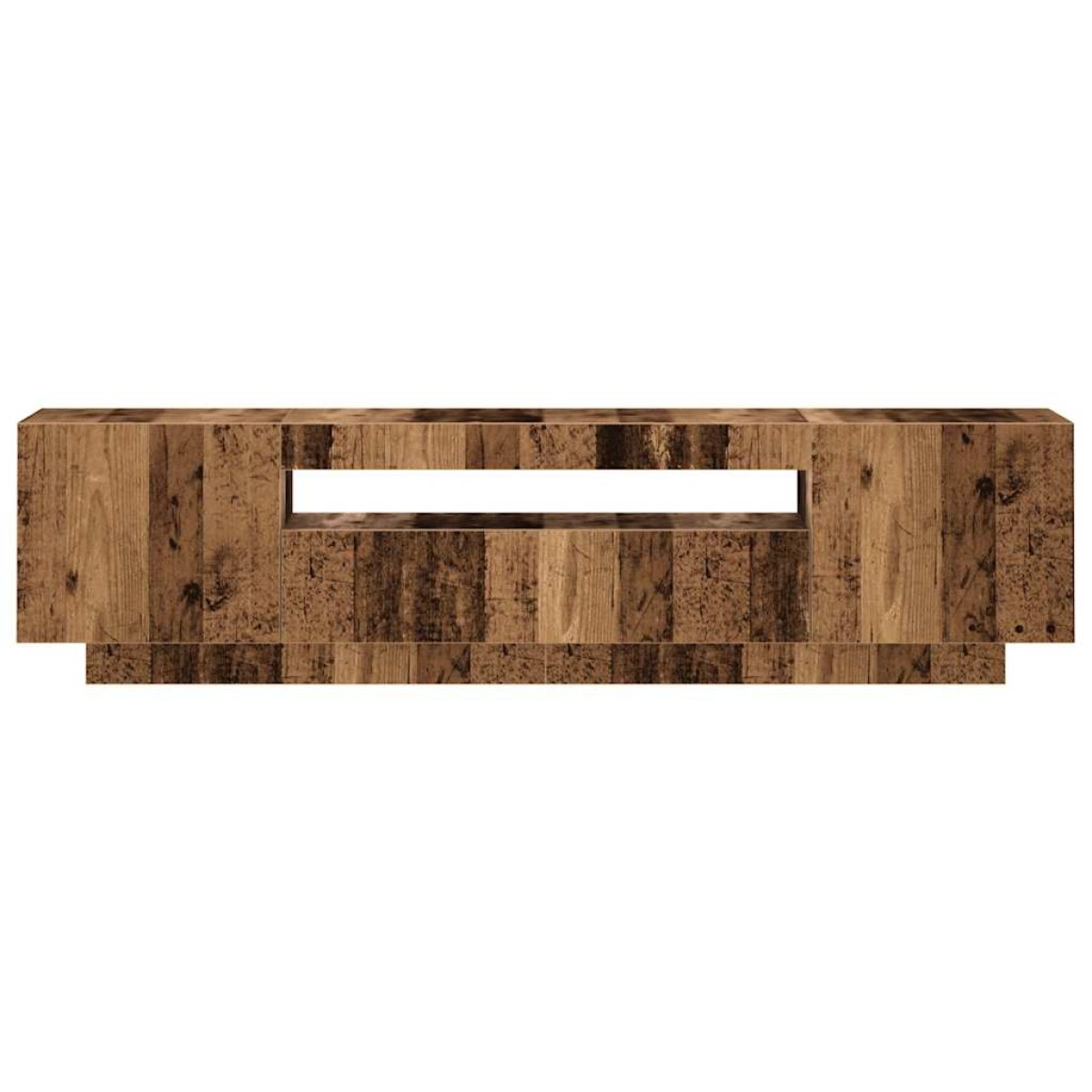 vidaXL Έπιπλο Τηλεόρασης LED Όψη Παλαιού Ξύλου 160x35x40 εκ.Επεξ. Ξύλο
