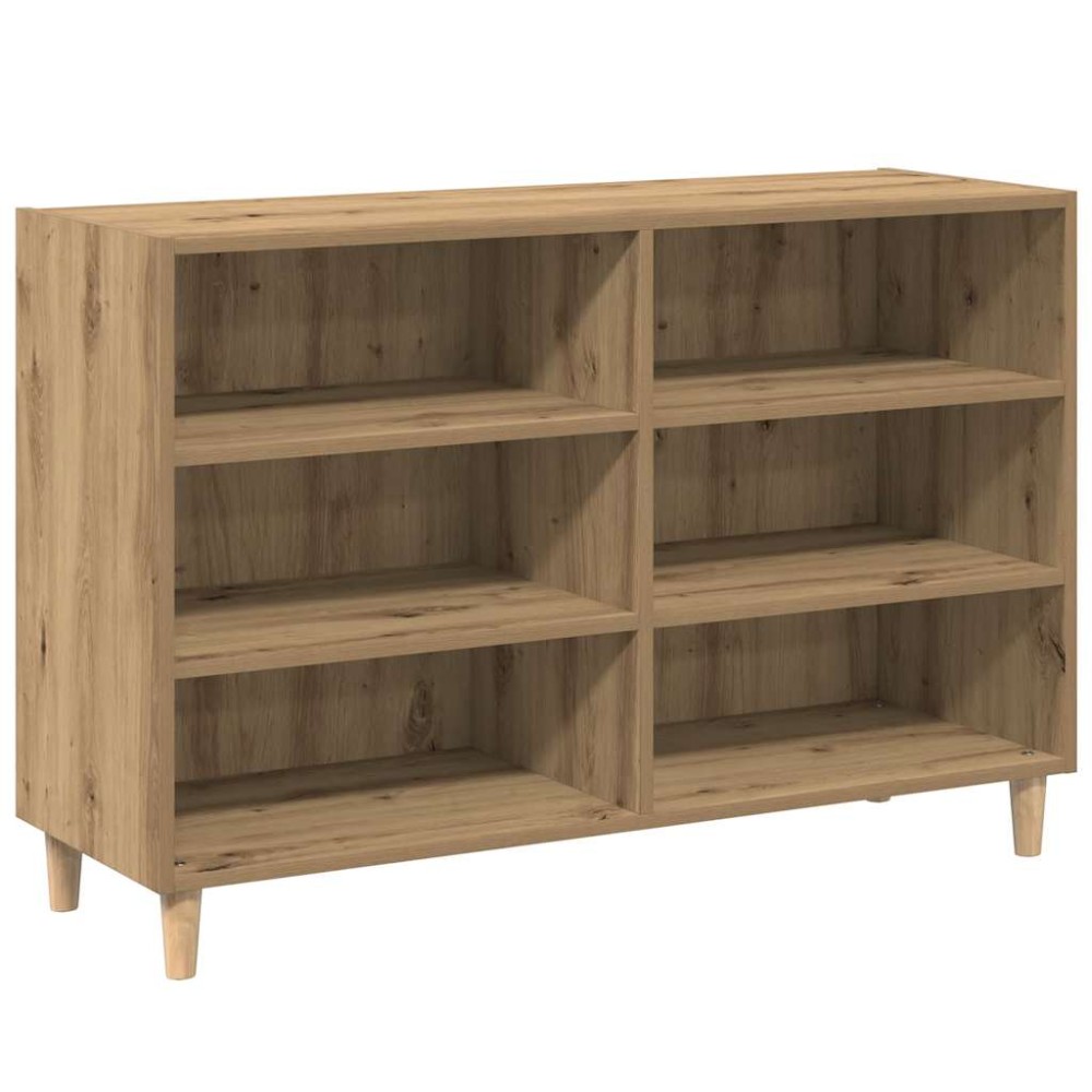 vidaXL Ραφιέρα Αρτισιανή Δρυς 103,5 x 35 x 70 εκ. από Επεξεργ. Ξύλο