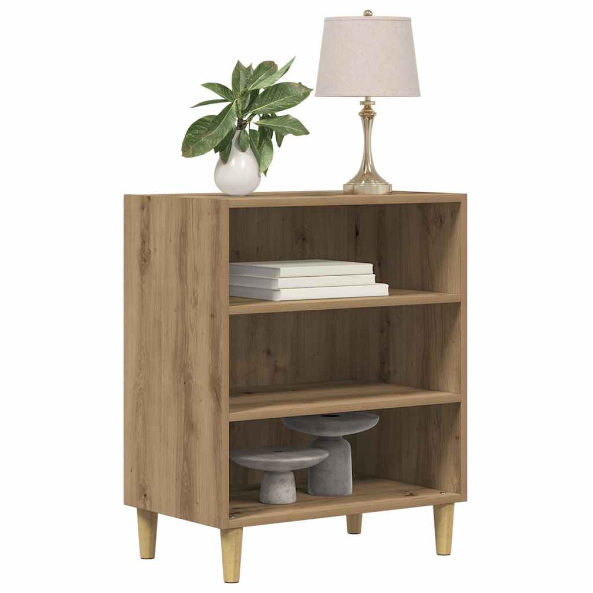 vidaXL Μπουφές Αρτισιανή Δρυς 57x35x75 εκ. από Επεξεργασμένο Ξύλο