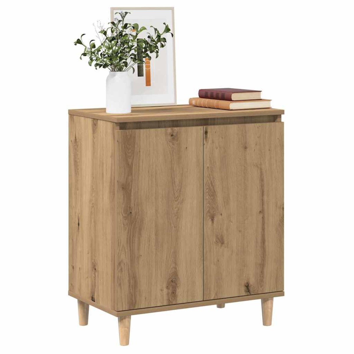vidaXL Μπουφές Τεχνίτης Δρυς 60x35x70 εκ. από Επεξεργασμένο Ξύλο