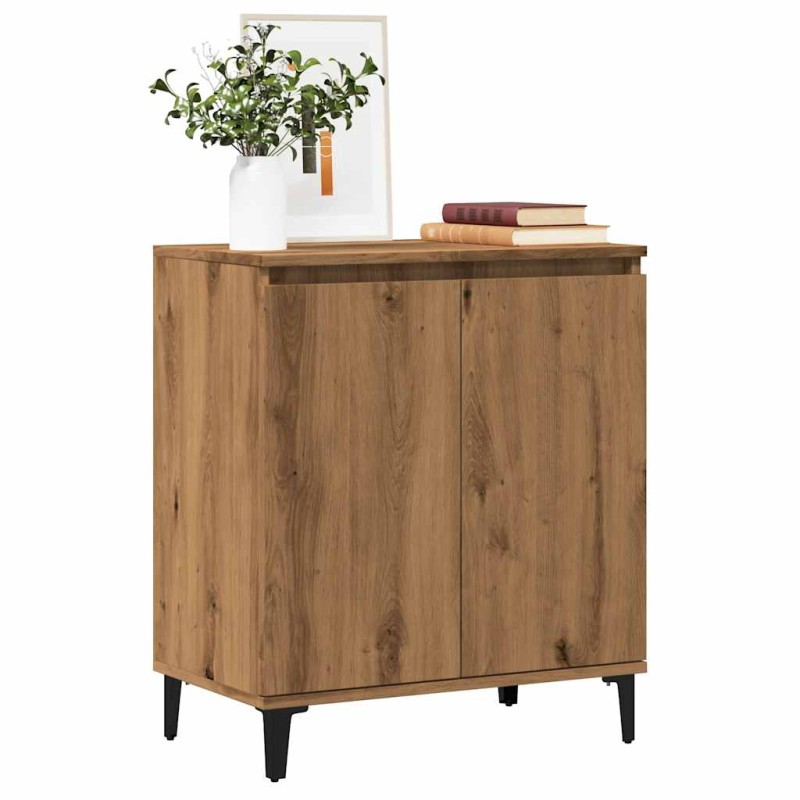 vidaXL Μπουφές Τεχνίτης Δρυς 60x35x70 εκ. από Επεξεργασμένο Ξύλο