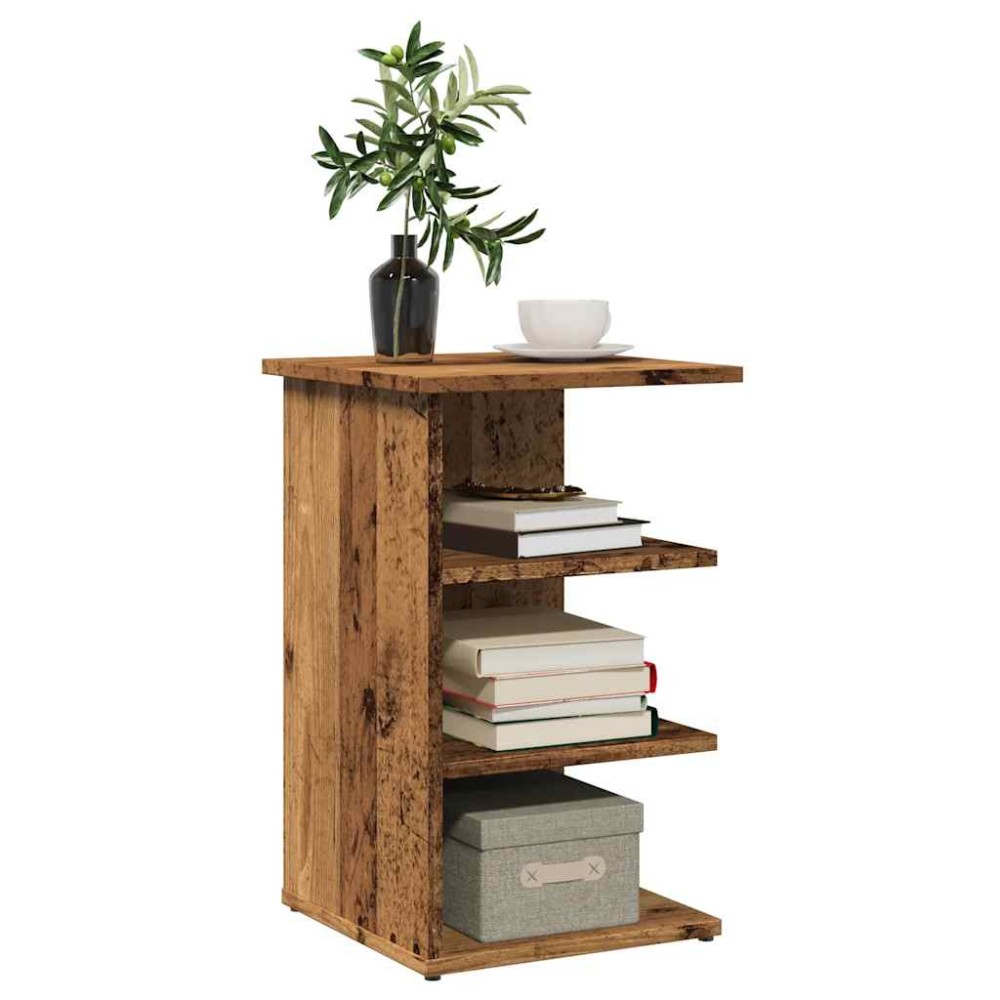 vidaXL Sideboard Παλιό ξύλο 35x35x55 cm Ξύλο μηχανής